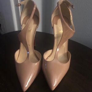 Christian Louboutin Nude strap heel